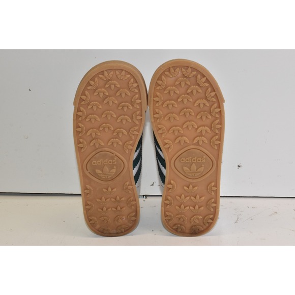 Adidas Samoa Skeakers White/Green Kids Size 9K Youth Gum Walking Shoes Leather - Picture 8 of 9